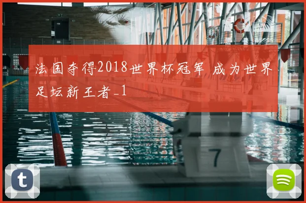 法国夺得2018世界杯冠军 成为世界足坛新王者_1